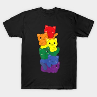 Rainbow Flag Pride Month Lgbtq Rainbow Cat T-Shirt